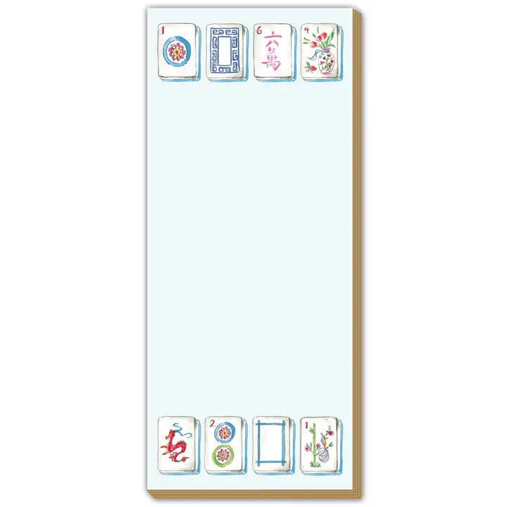 Handpainted Mahjong Tiles Luxe Skinny Pad - Eden Lifestyle