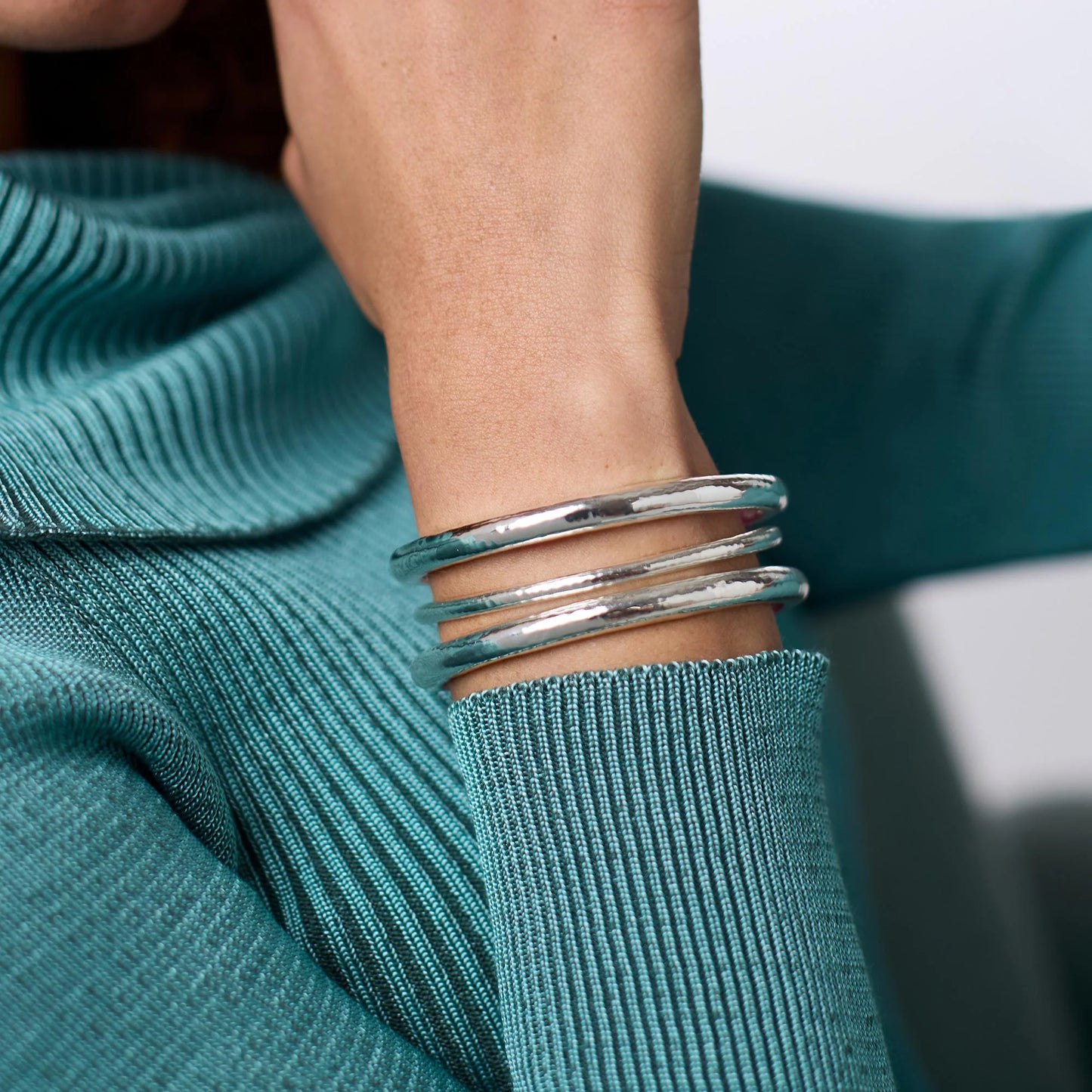 Havana Bangle Silver - Eden Lifestyle