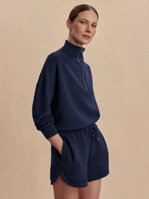 Hawley Half-Zip Sweat Navy - Eden Lifestyle