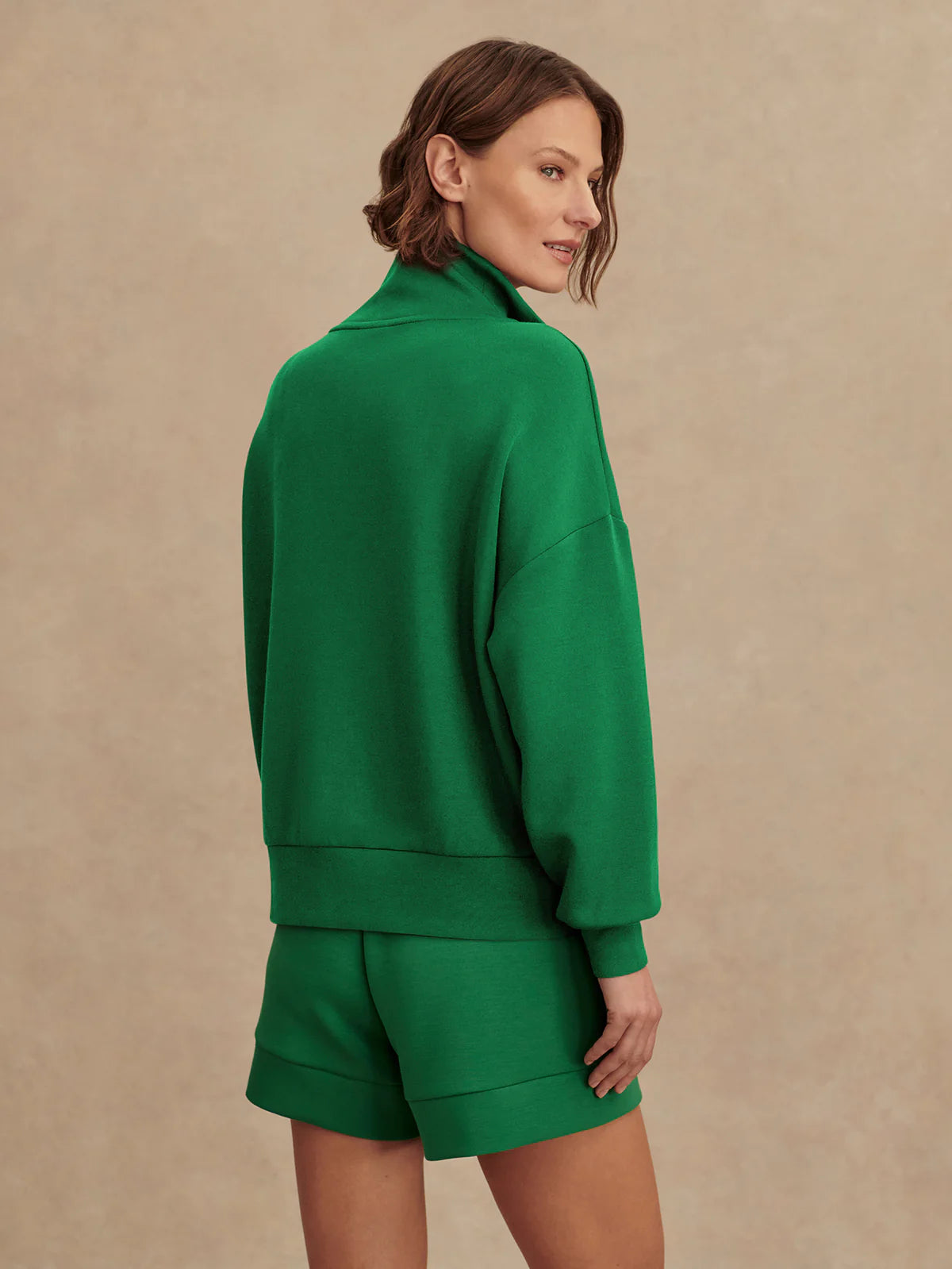 Hawley Half-Zip Sweat Verdant Green - Eden Lifestyle
