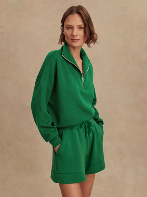 Hawley Half-Zip Sweat Verdant Green - Eden Lifestyle