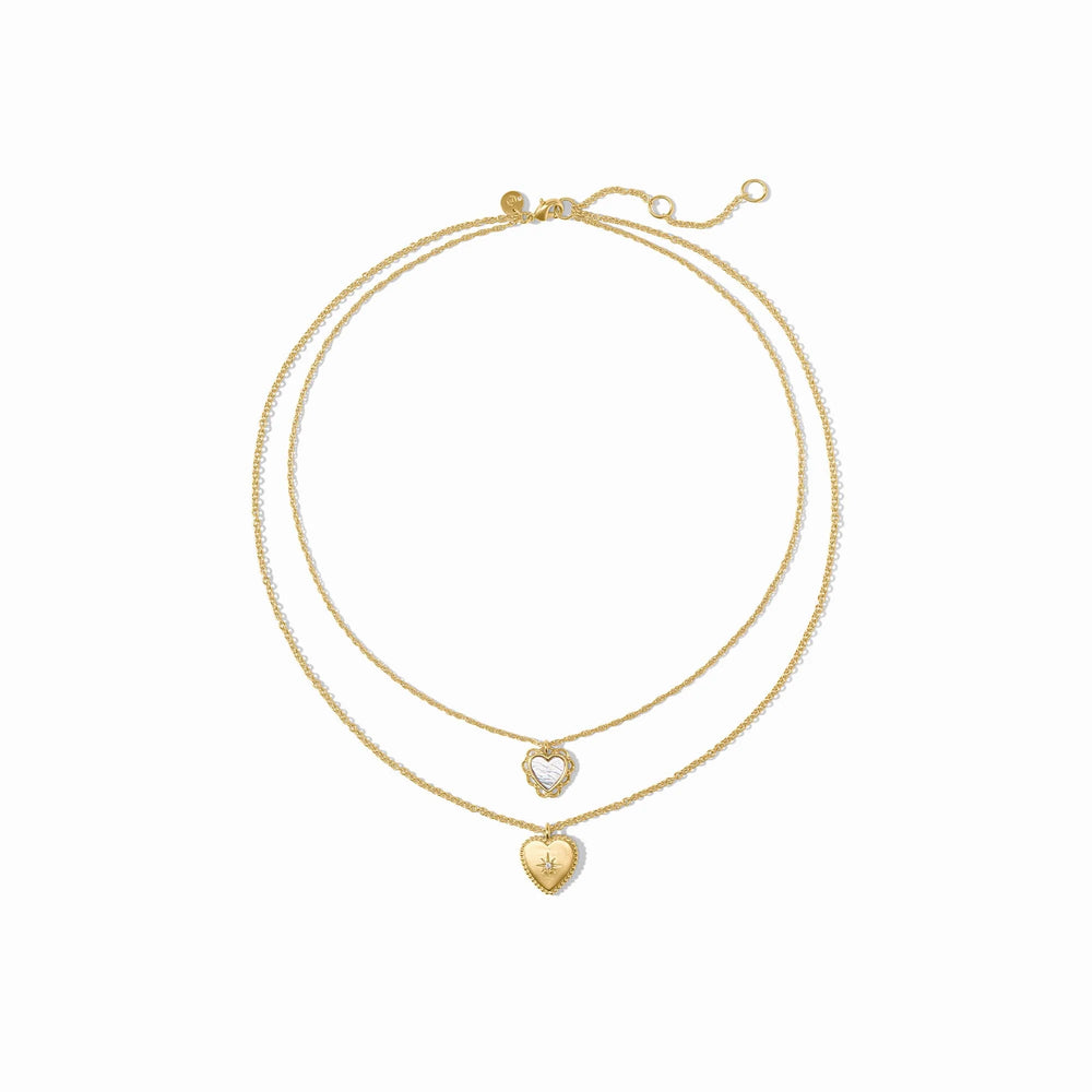 Heart Duo Delicate Necklace - Eden Lifestyle