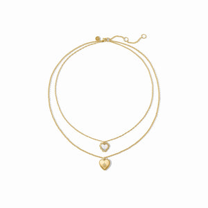 Heart Duo Delicate Necklace - Eden Lifestyle