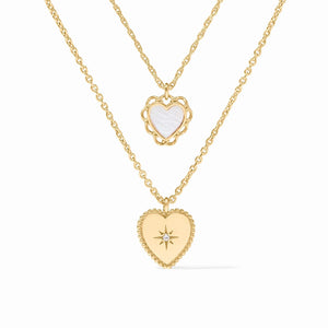 Heart Duo Delicate Necklace - Eden Lifestyle