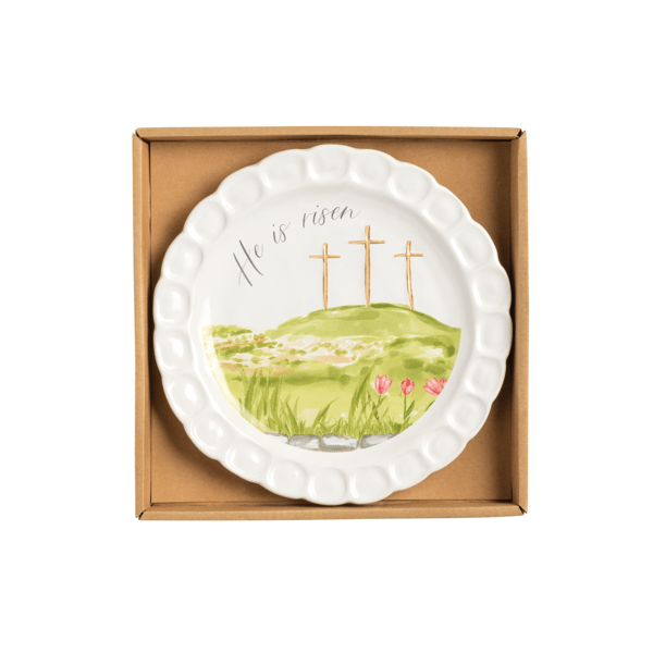He is Risen Plate - Eden Lifestyle