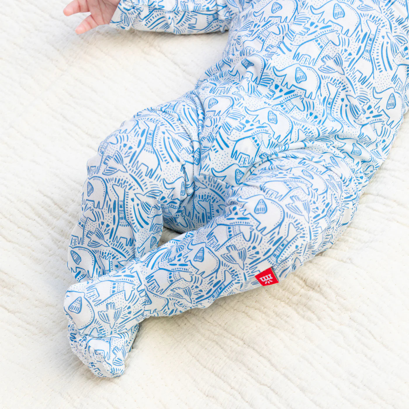 Herds of A Feather Blue Modal Magnetic Footie - Eden Lifestyle