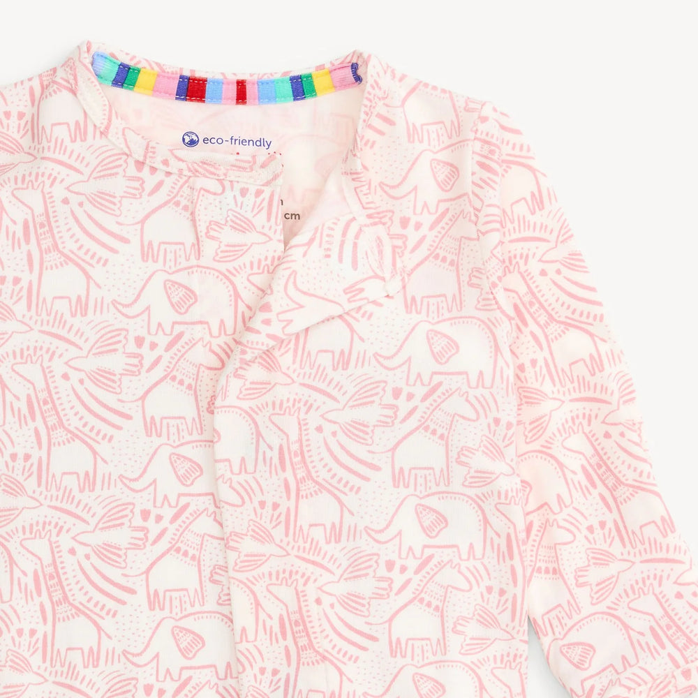 Herds of A Feather Pink  Modal Magnetic Footie