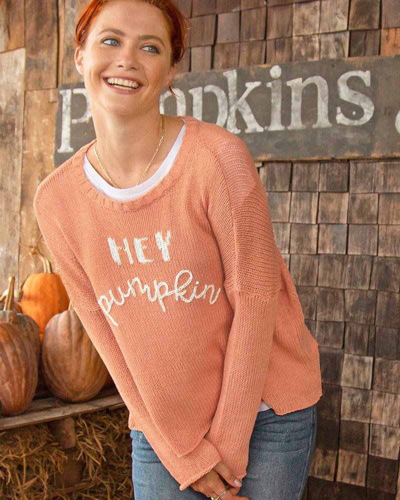 Hey Pumpkin Crew Cotton - Eden Lifestyle