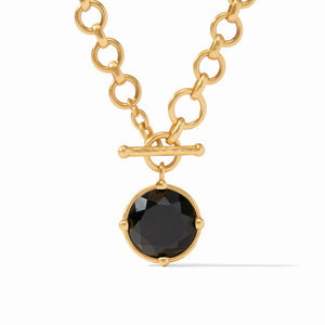 Julie Vos Honeybee Demi Necklace Obsidian Black - Eden Lifestyle