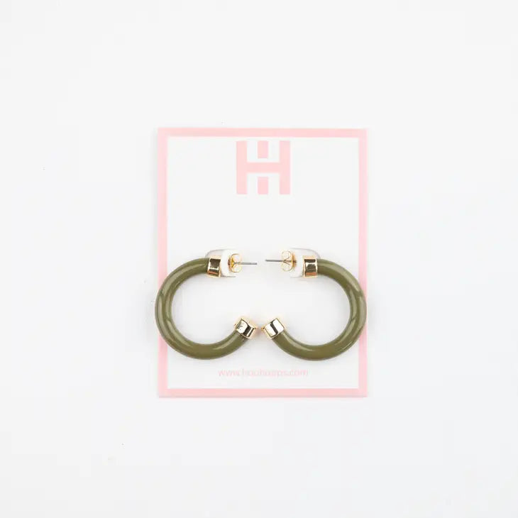 Hoo Hoops Earring Minis - Olive - Eden Lifestyle