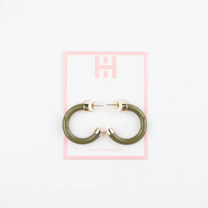 Hoo Hoops Earring Minis - Olive - Eden Lifestyle