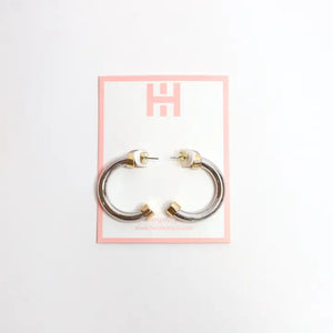 Hoo Hoops Earring Minis - Silver with Gold Cups - Eden Lifestyle