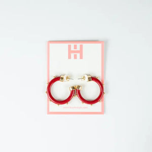 Hoo Hoops Minis - Burgundy with Gold Balls - Eden Lifestyle