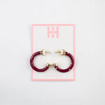 Hoo Hoops Minis - Maroon with Pearls - Eden Lifestyle