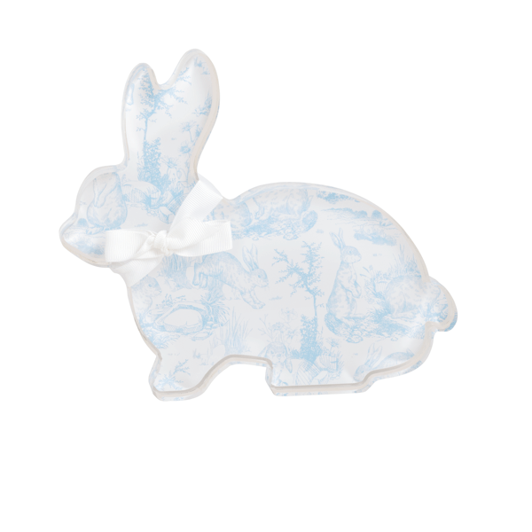 Tall Toile Acrylic Bunny Sitter - Eden Lifestyle