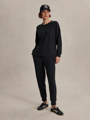 Horton Side Zip Midlayer Navy Marl