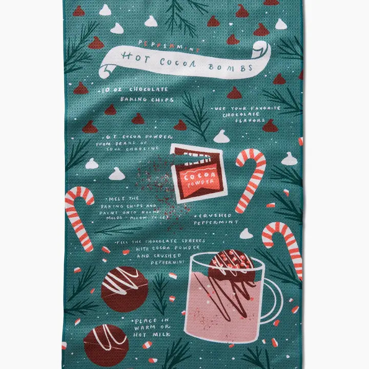 Hot Cocoa Bomb Kitchen Tea Towel - Eden Lifestyle