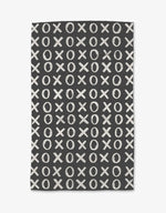 Hug and Kiss Black Kitchen Towel - Eden Lifestyle