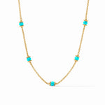 Hydra Delicate Station Necklace Turquoise Blue - Eden Lifestyle
