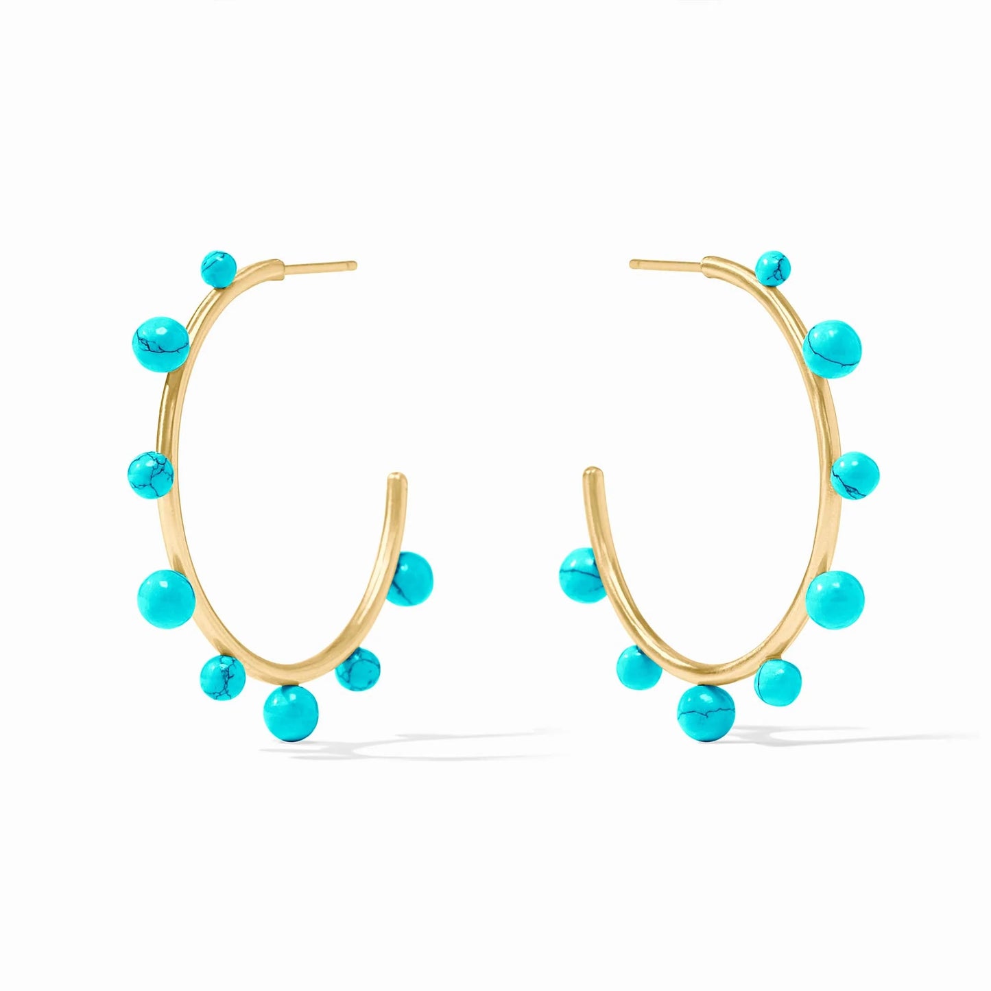 Hydra Stone Hoop Turquoise Blue - Eden Lifestyle