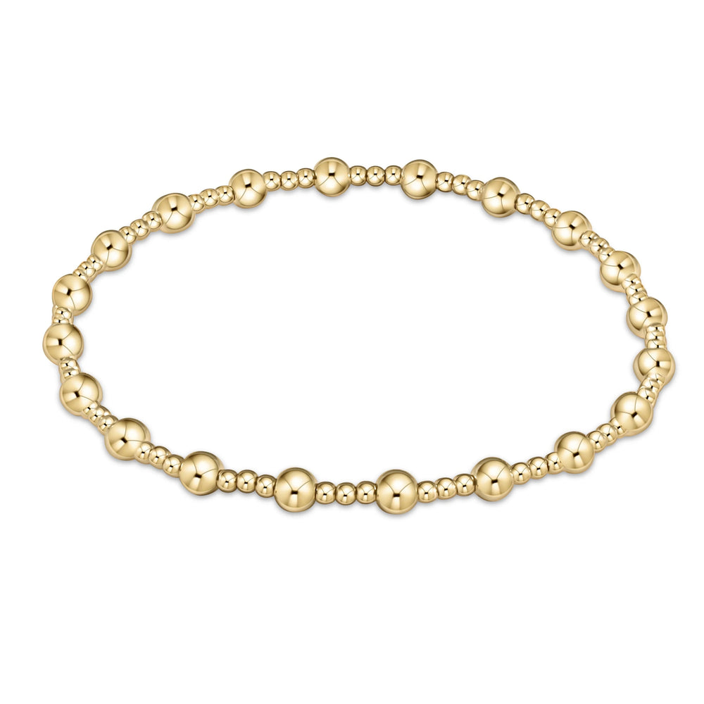 Enewton Classic Sincerity Pattern 4mm Bead Bracelet - Gold - Eden Lifestyle