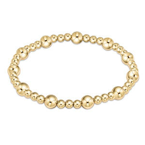 Enewton Classic Sincerity Pattern 6mm Bead Bracelet - Gold - Eden Lifestyle