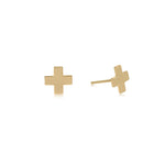 Enewton Signature Cross Stud - Gold - Eden Lifestyle