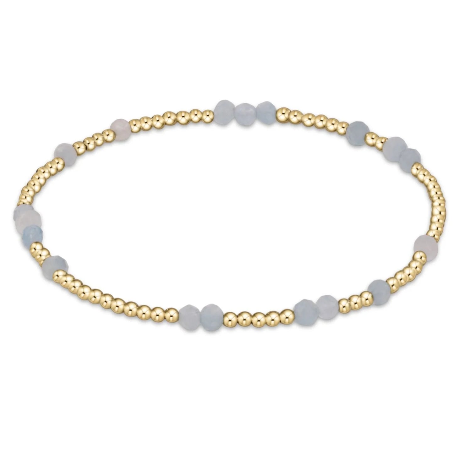 hope unwritten gemstone bracelet - aquamarine - Eden Lifestyle