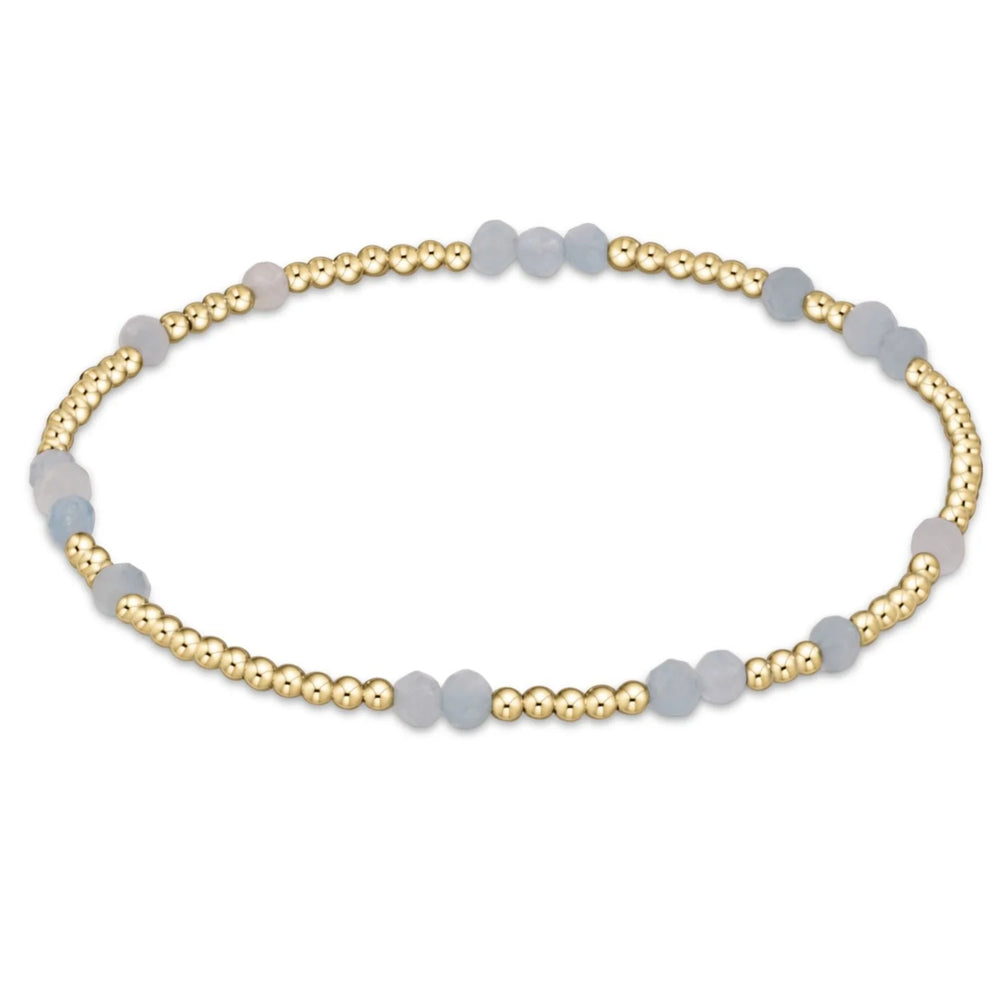 hope unwritten gemstone bracelet - aquamarine