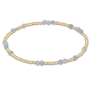 hope unwritten gemstone bracelet - aquamarine