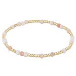 hope unwritten gemstone bracelet - pink opal