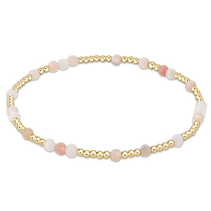 hope unwritten gemstone bracelet - pink opal