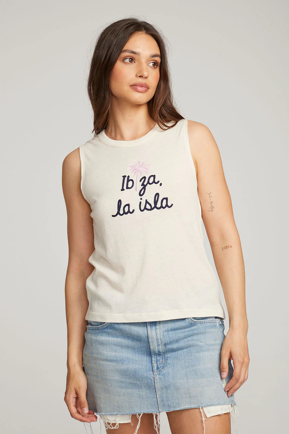 Ibiza Palm Muscle Tee - Eden Lifestyle