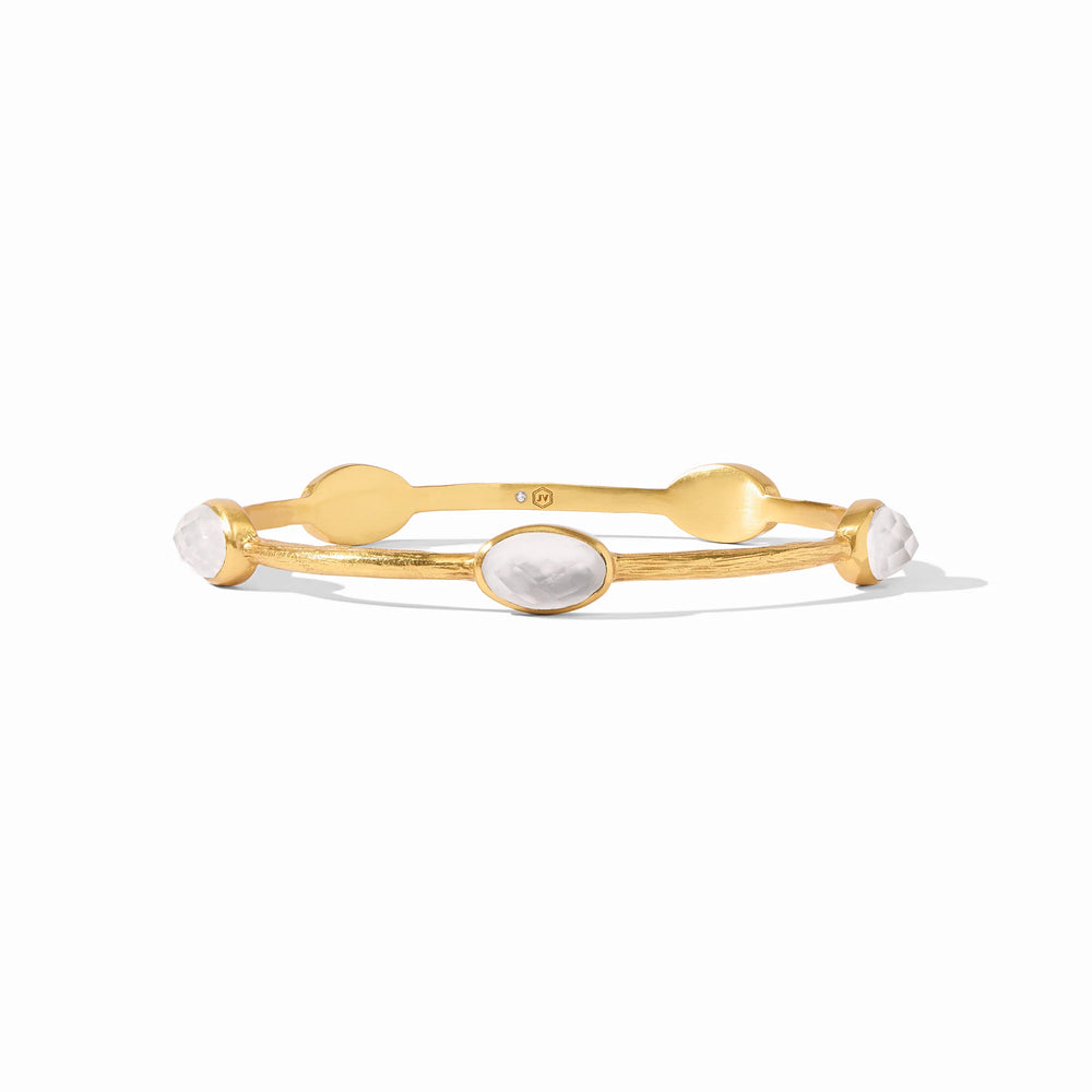 Julie Vos Ivy Stone Bangle Iridescent Clear Crystal - Eden Lifestyle