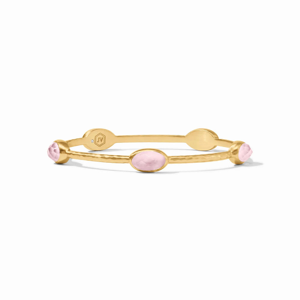 Ivy Stone Bangle Iridescent Rose - Eden Lifestyle