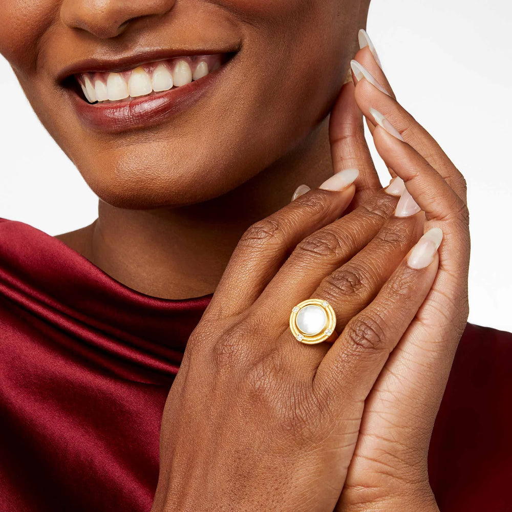 Julie Vos Astor Ring Iridescent Clear - Eden Lifestyle