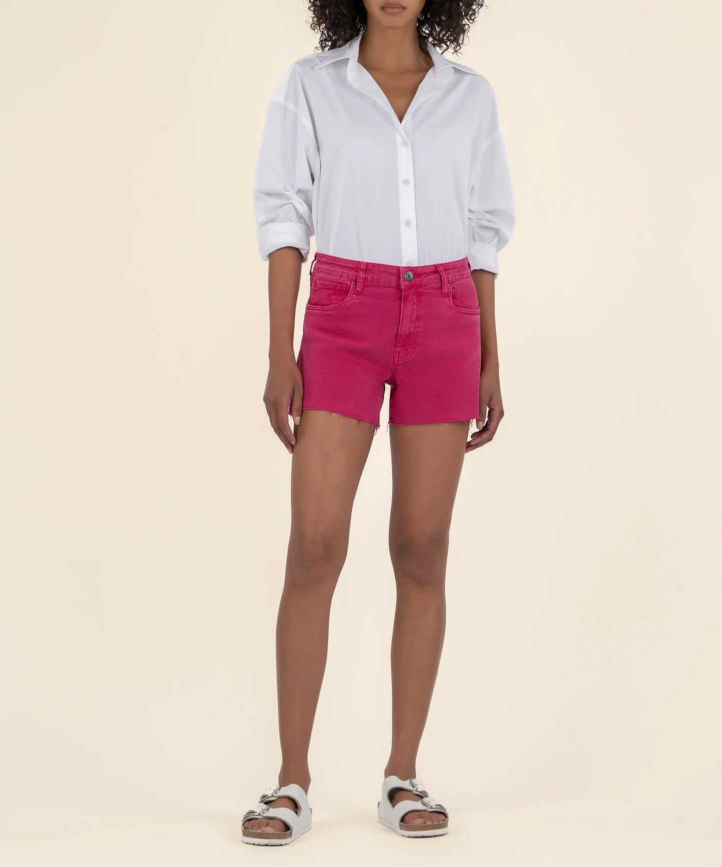 Jane High Rise Short  Fuschia - Eden Lifestyle