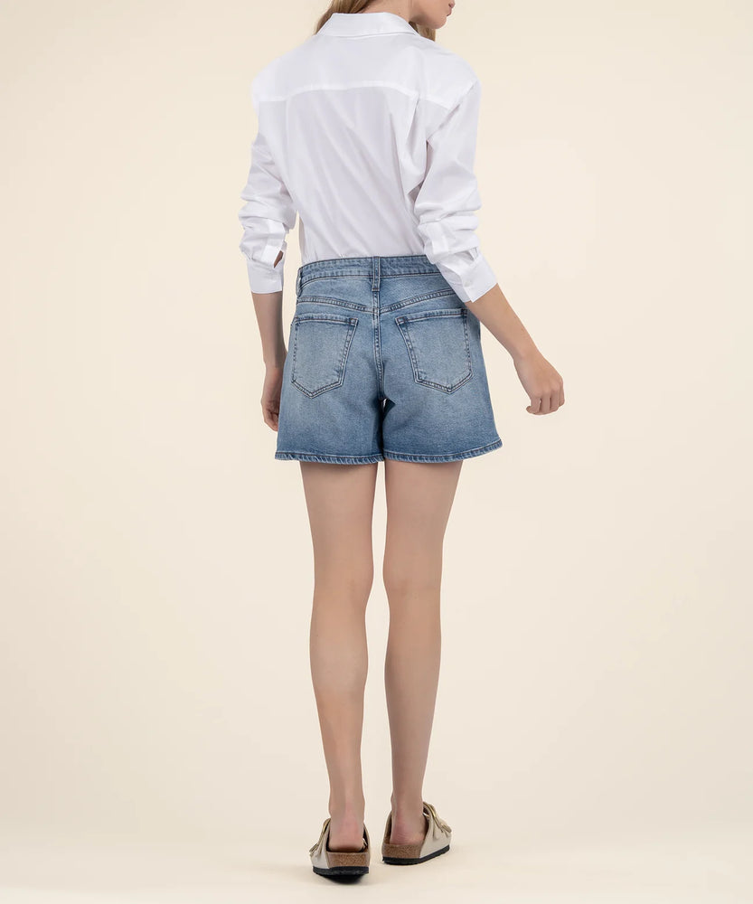 Jane High Rise Short Peaceful W/Med Base Wash