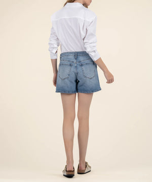 Jane High Rise Short Peaceful W/Med Base Wash
