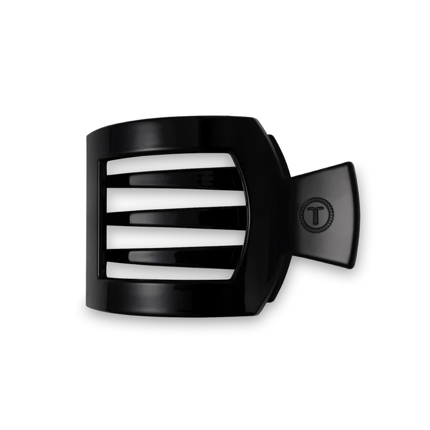 Jet Black Medium Flat Square Clip - Eden Lifestyle