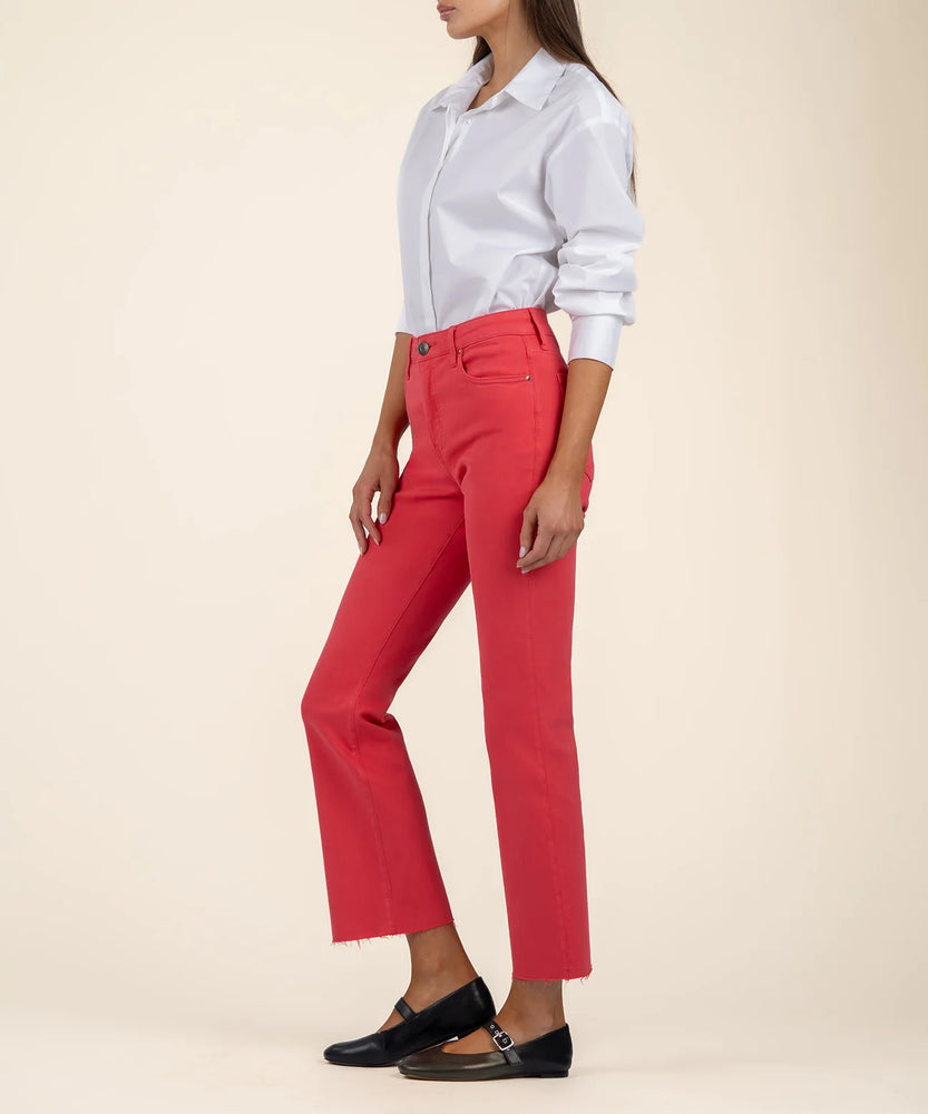 Kelsey High Rise Ankle Flare Strawberry - Eden Lifestyle