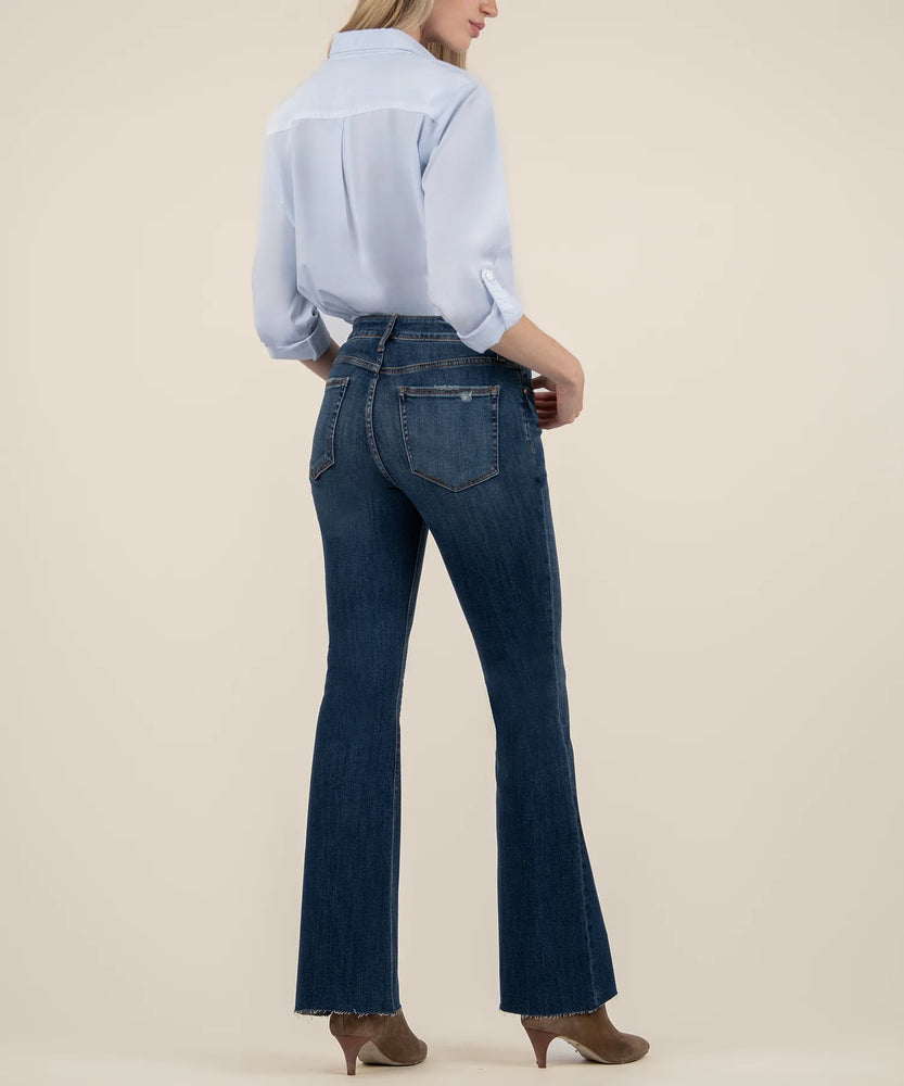 Kut from the Kloth Stella High Rise Super Flare  Decent Wash - Eden Lifestyle