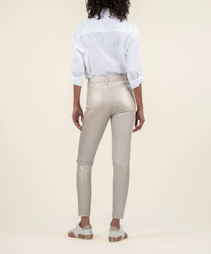 KUT from the Kloth Charlize Coated High Rise Cigarette Leg - Eden Lifestyle