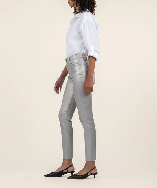 charlize coated high rise cigarette leg KUT from the Kloth Charlize Coated High Rise Cigarette Leg
