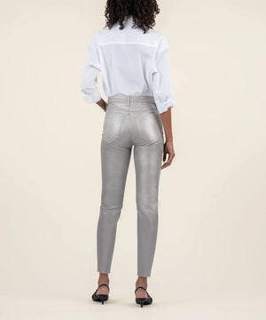 KUT from the Kloth Charlize Coated High Rise Cigarette Leg - Eden Lifestyle