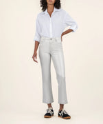 KUT from the Kloth Kelsey Coated High Rise Ankle Flare - Eden Lifestyle