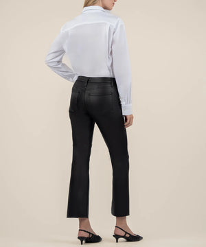 KUT from the Kloth Kelsey Coated High Rise Ankle Flare - Eden Lifestyle