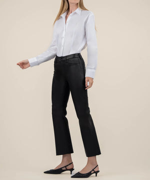 KUT from the Kloth Kelsey Coated High Rise Ankle Flare - Eden Lifestyle