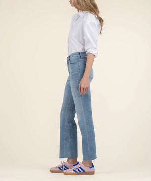 Kelsey High Rise Ankle Flare Honest W/Med Base Wash - Eden Lifestyle