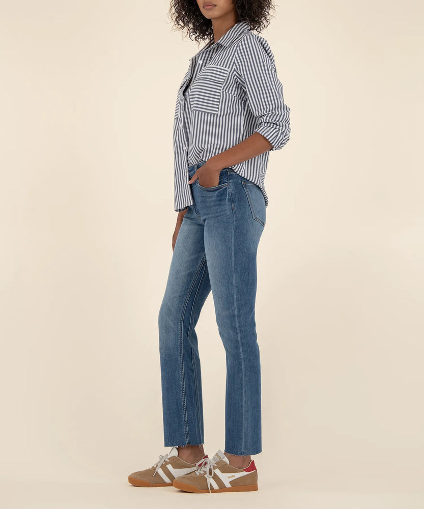 Kelsey High Rise Ankle Flare Pant Rigor Wash